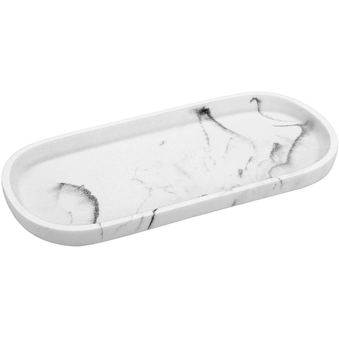Marble Pattern Oval Shape Storage Tray