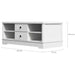 Margaux White Coastal Style Coffee Table With Drawers