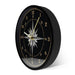Mariner’s Compass Wall Clock Rose Nautical Home Decor