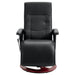 Massage Chair Black Faux Leather Lbtoo