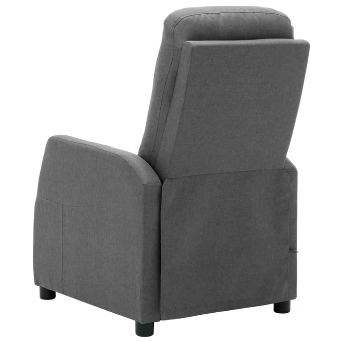 Massage Recliner Light Grey Fabric Xnknxl