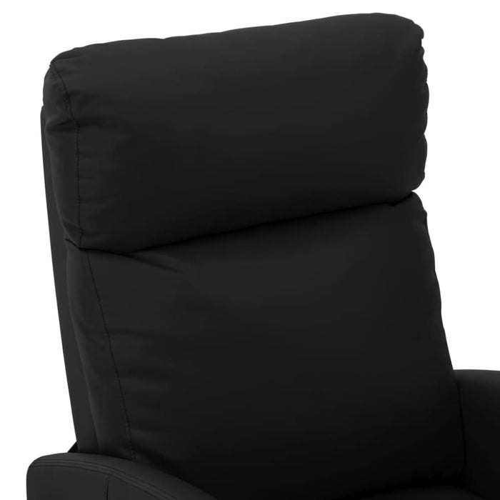 Massage Reclining Chair Black Faux Leather Xnkixt