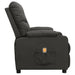 Massage Reclining Chair Dark Grey Fabric Ttkoot