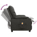 Massage Reclining Chair Dark Grey Fabric Ttkoot