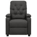 Massage Reclining Chair Dark Grey Fabric Ttkoot