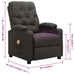Massage Reclining Chair Dark Grey Fabric Ttkoot