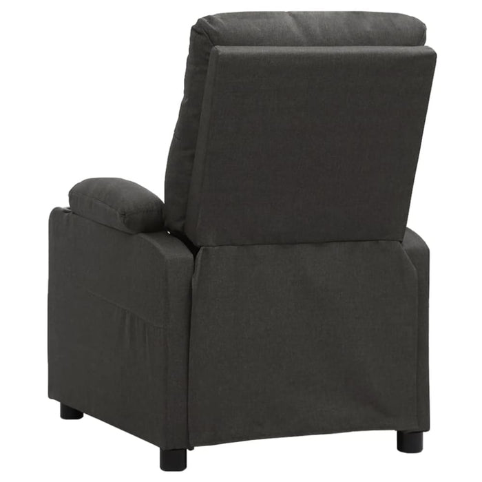 Massage Reclining Chair Dark Grey Fabric Ttkoot