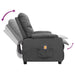 Massage Reclining Chair Light Grey Fabric Ttkoox