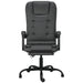 Massage Reclining Office Chair Black Faux Leather Taklli
