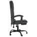 Massage Reclining Office Chair Black Faux Leather Taklli