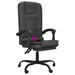 Massage Reclining Office Chair Black Faux Leather Taklli