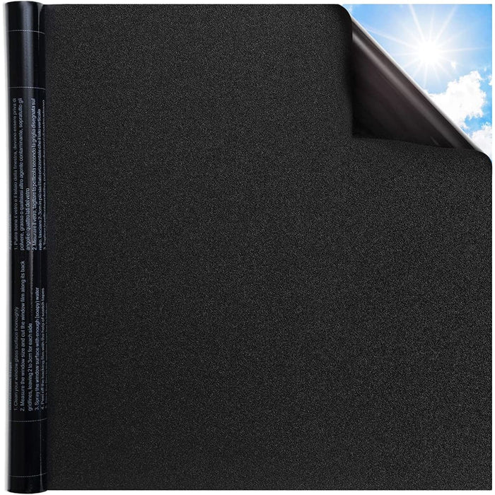 Matte Blackout Film Privacy Removable Self Adhesive Static