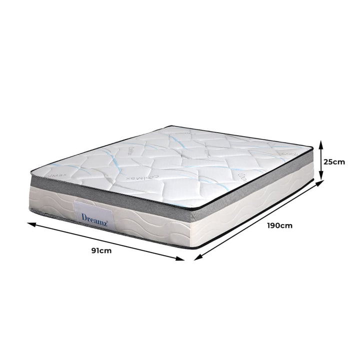 Mattress Single Size Bed Top Pocket Spring Medium Firm