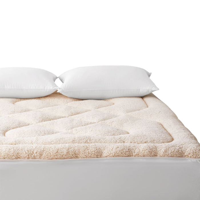 Mattress Topper 100% Wool Underlay Reversible Mat Pad