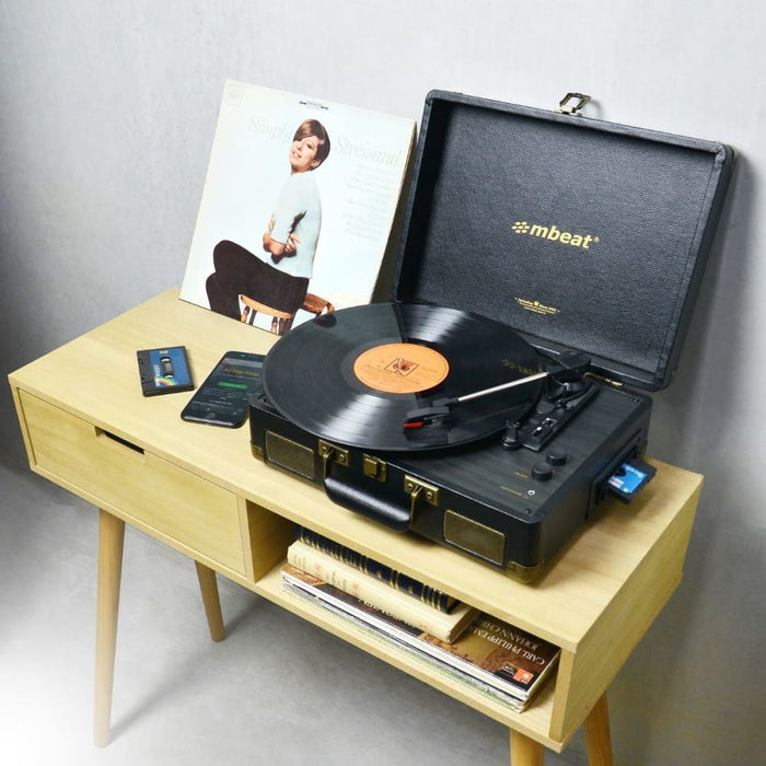 Mbeat Uptown Retro Turntable and Cassette Player