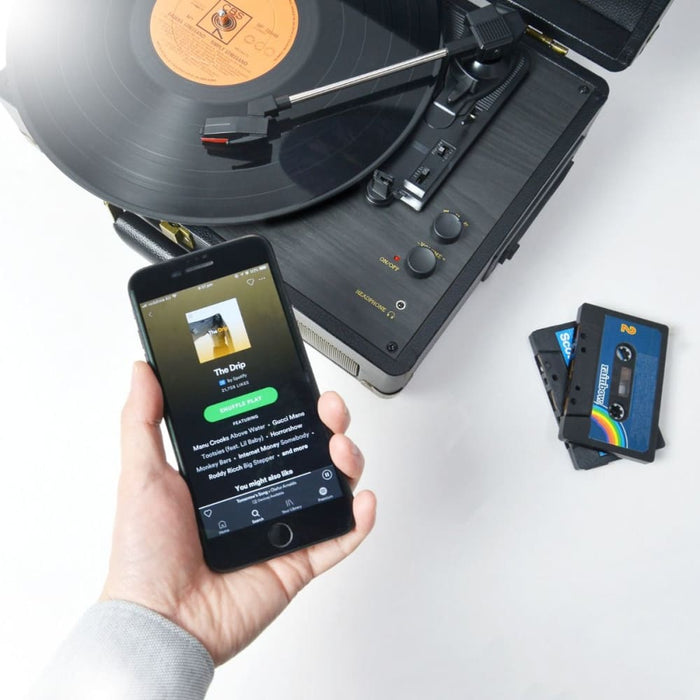 Mbeat Uptown Retro Turntable and Cassette Player