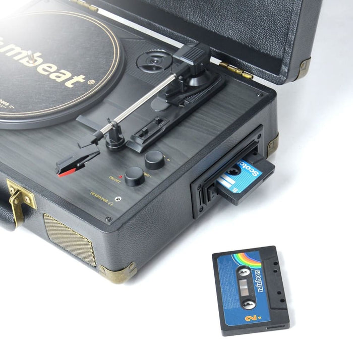 Mbeat Uptown Retro Turntable And Cassette Player