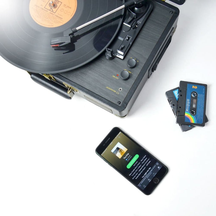 Mbeat Uptown Retro Turntable And Cassette Player
