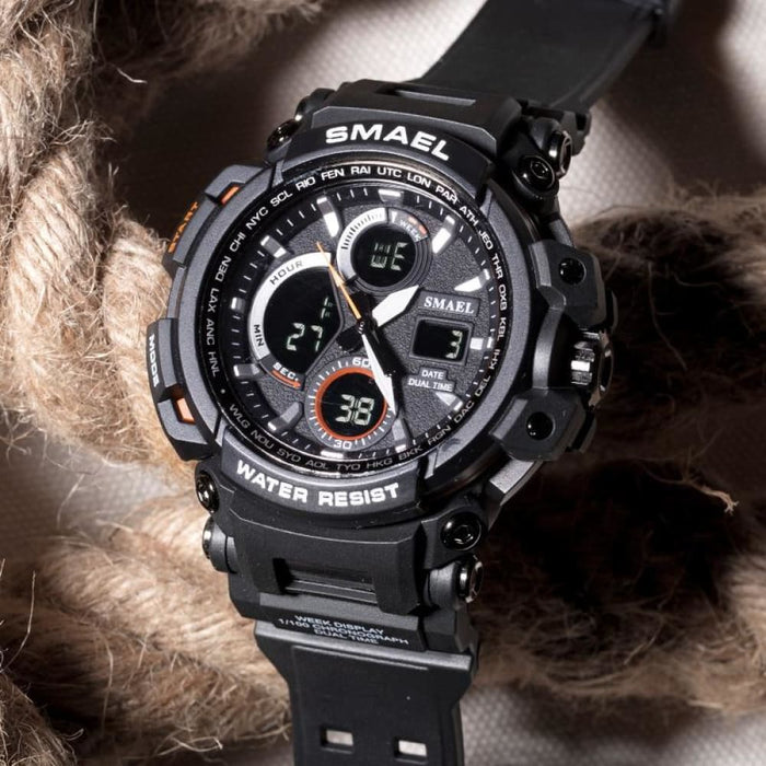 Men’s Multi-functional Dual Time Display Sport Wrist Watch