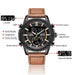 Men’s Multi - functional Sport Leather Wrist Watch