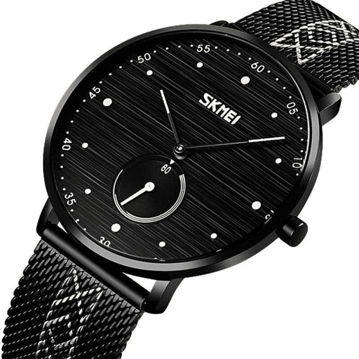 Men’s Steel Mesh Band Luxury Business Quartz Waterproof