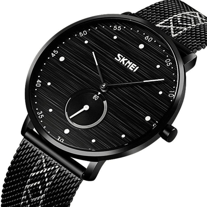 Men’s Steel Mesh Band Luxury Business Quartz Waterproof