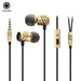 Metal 3.5mm Stereo Bass In-ear Wired Earpiece with Mic
