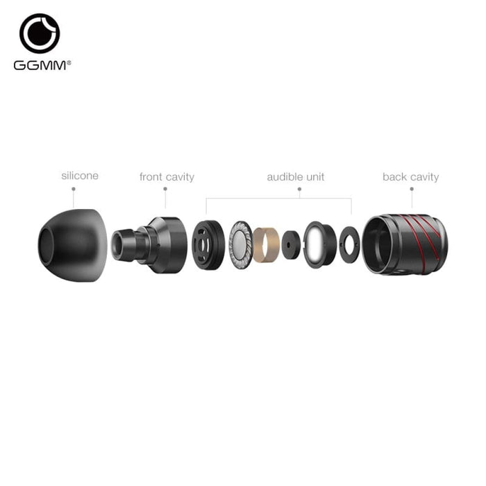 Metal 3.5mm Stereo Bass In-ear Wired Earpiece with Mic