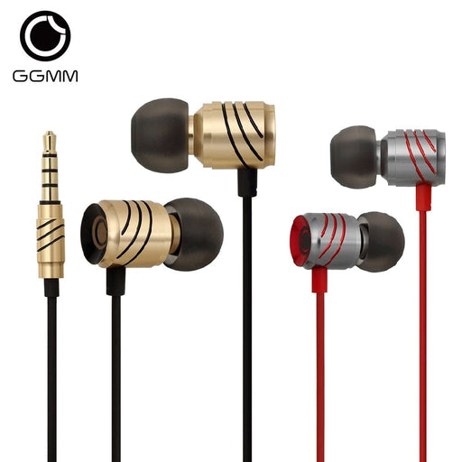 Metal Wire - controlled In - ear Headphones With Microphone