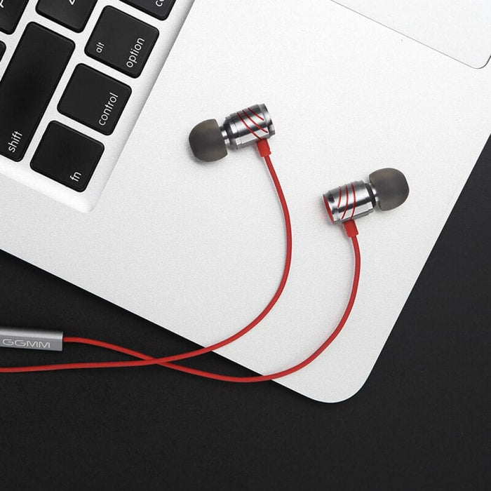Metal Wire - controlled In - ear Headphones With Microphone