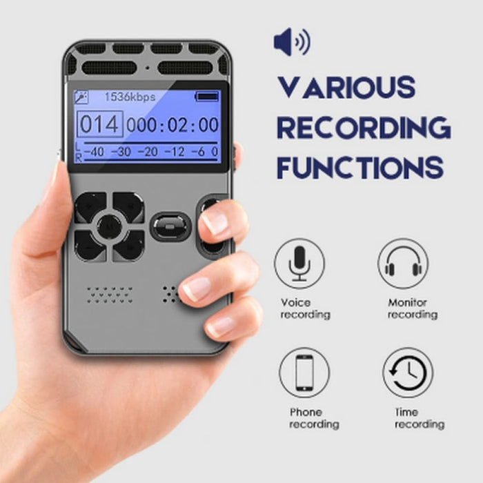 Mini Mp3 Digital Voice Audio Recorder Sound Control Noise