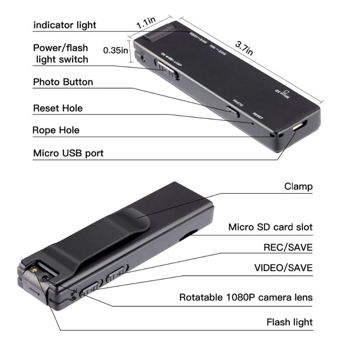 Mini A3 Hd Flashlight Digital Magnetic Motion Detection