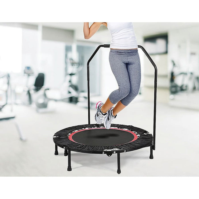 Mini Rebounder Trampoline with Handle Rail