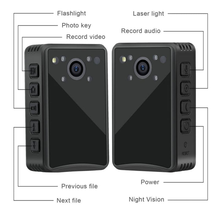 A23 Mini Wearable Police Body 1080p Dvr Video Security