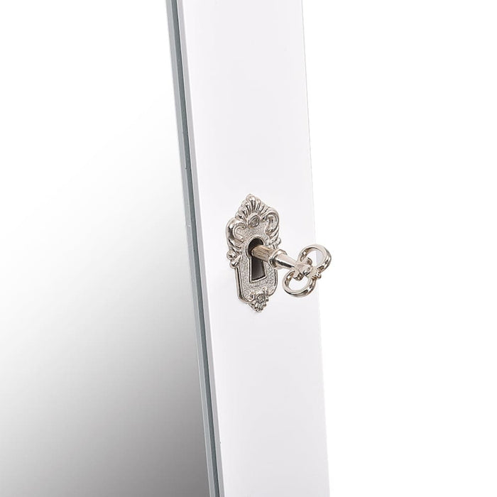 Mirror Jewellery Standing Cabinet Makeup Storage Jewelry