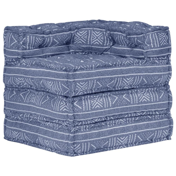 Modular Pouffe Indigo Fabric Xniibo