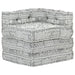 Modular Pouffe Light Grey Fabric Xniibb