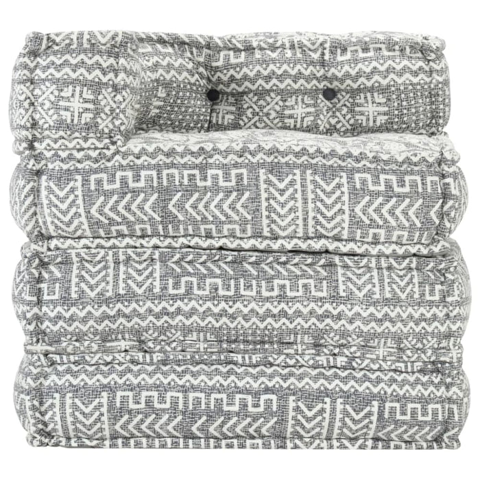 Modular Pouffe Light Grey Fabric Xniibb