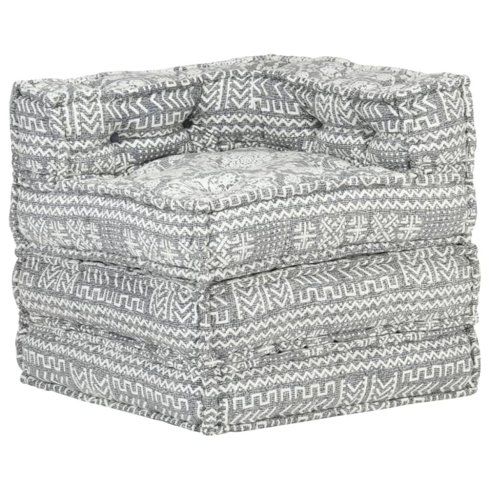 Modular Pouffe Light Grey Fabric Xniibb