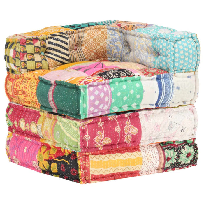 Modular Pouffe Patchwork Fabric Xnilki