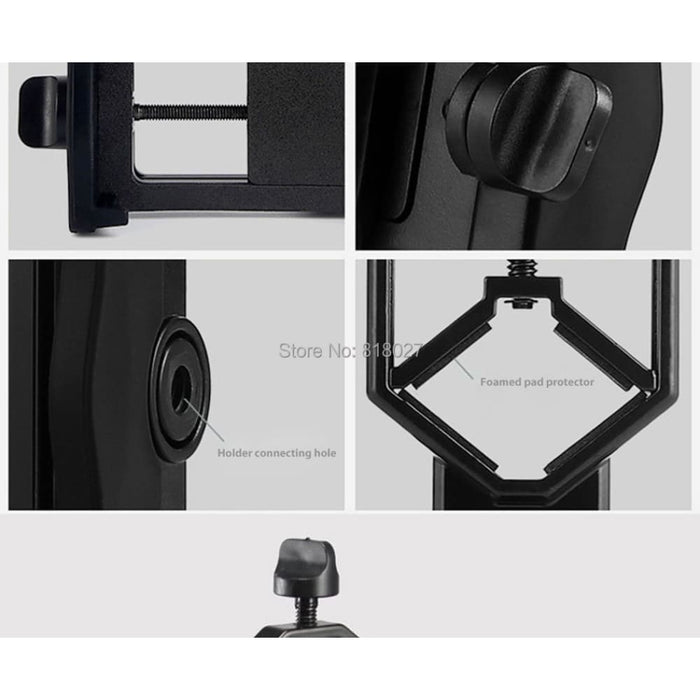 Monocular Phone Holder With Multifunction Clip