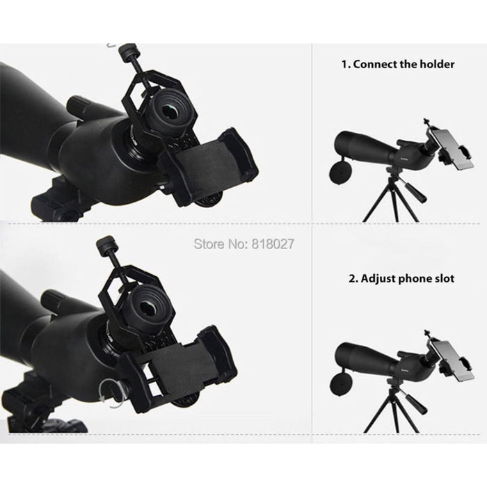 Monocular Phone Holder With Multifunction Clip