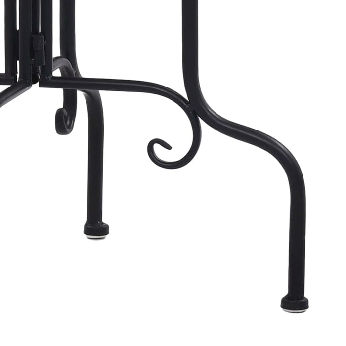 Mosaic Side Table Black and White Ceramic Alioo