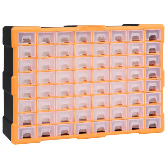 Multi-drawer Organiser With 64 Drawers 52x16x37.5 Cm Oaipik