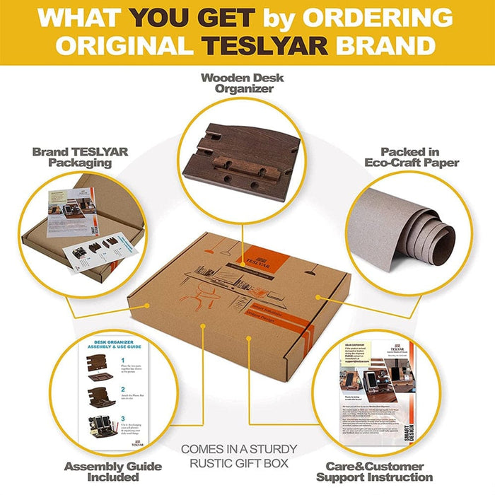 Multi-functional Bamboo Desktop Stand