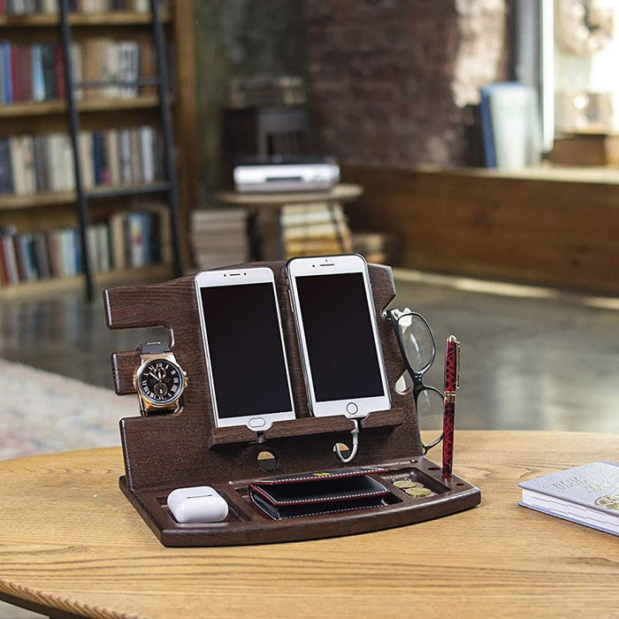 Multi-functional Bamboo Desktop Stand