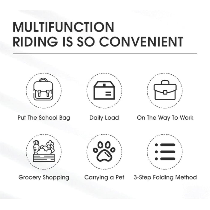 Multi-functional Foldable Bicycle Front Basket