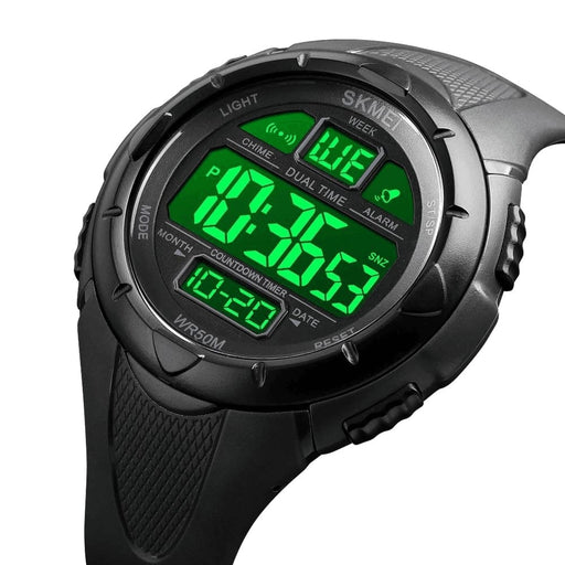 Multifunctional Fully Digital Military Style Wristwatch