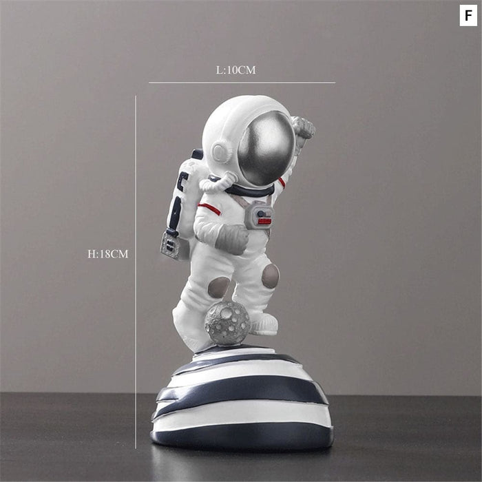 Music Astronaut Figurines Resin Home Decor Miniature