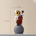 Music Astronaut Figurines Resin Home Decor Miniature